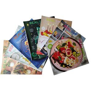Real Simple Magazine 7 Issue Bundle 2024/2025 Recipes Tips Cooking Design Decor